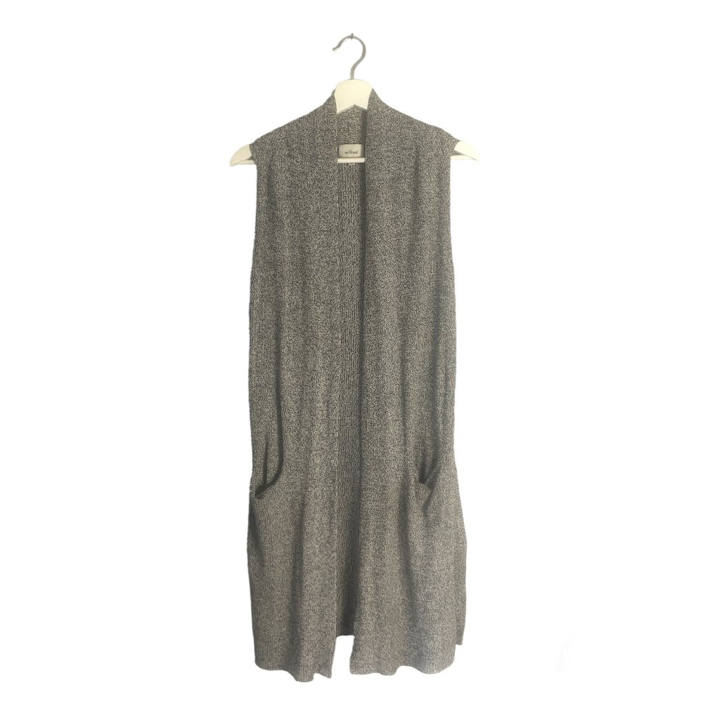 Aritzia Wilfred Dunkirk Sleeveless Sweater Cardigan Vest Size Xs Fall